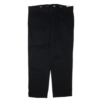 DICKIES Mens Trousers Black Slim Straight W38 L30