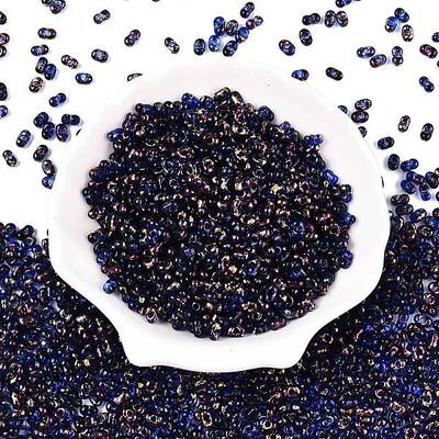 Picasso Spray Painted Glass Seed Beads
