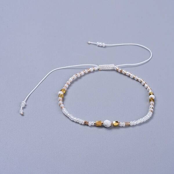 Adjustable Nylon Thread Braided Beads Bracelets