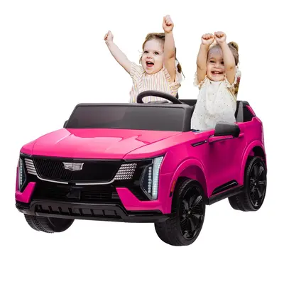 Garvee 24V Kids Ride On Car Licensed Cadillac 2-Seater Electric Truck with Remote Control, Spring Suspension, LED Lights, Mus...