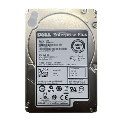 0FK3C Dell 600GB 6Gb/s SAS 10000 2.5-Inch Hard Drive