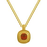 Evry Jewels Dionysus Droplet Necklace - Elegant Red Gem Pendant Necklace, Gold/Silver Plated Statement Jewelry for Women