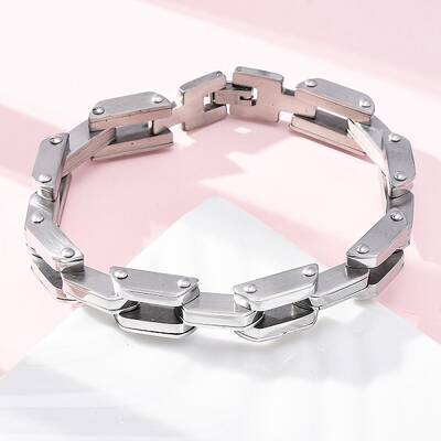304 Stainless Steel Link Chain Bracelets for Women Men