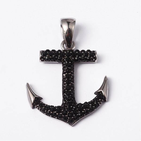316 Surgical Stainless Steel Rhinestone Pendants