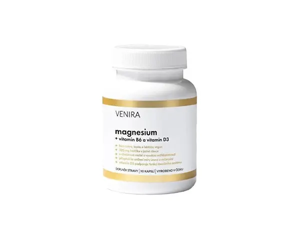 Venira Magnesium with Vitamin B6 and Vitamin D 90 Capsules