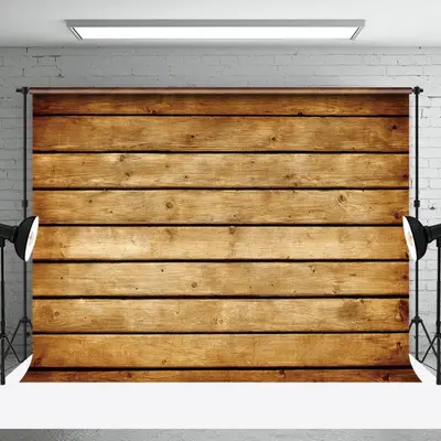 Vintage Brown Wood Grain Wall Photo Booth Backdrop - Aperturee