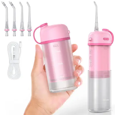 Bitvae P1 Portable Water Flosser with 360° Rotating Nozzles, IPX7 Waterproof, Rechargeable Oral Irrigator, Travel Water Flos...