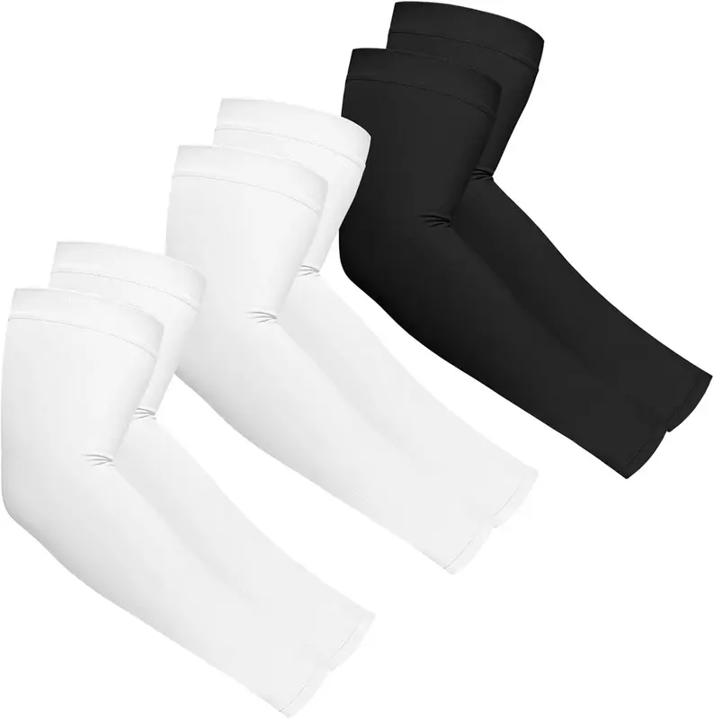 3 pairs Sun Protection Sleeves, Cooling Arm Sleeves Men Women Compression for Golf Volleyball Football Garde