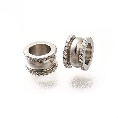 201 Stainless Steel European Beads