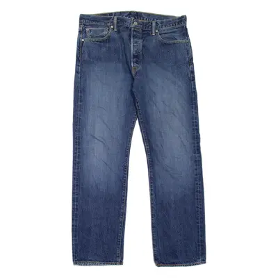 LEVI'S 501 Jeans Mens Blue Regular Straight Stone Wash W36 L32