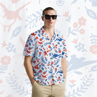 FERITTO Latias Pokemon Hawaiian Shirt -  Breathable, Comfortable, Short Sleeves, Summer Casual Shirt for Casual Wear, Perfect...