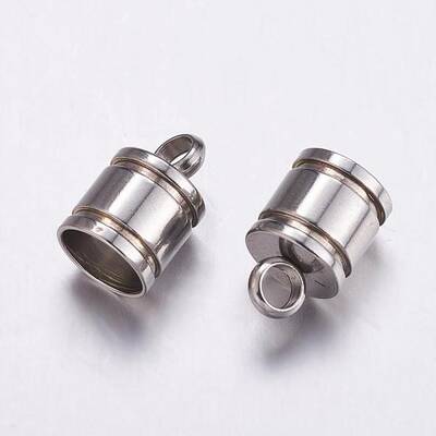 Tarnish Resistant 201 Stainless Steel Cord Ends
