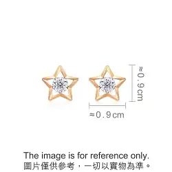 'Fantasy' 18K White & Red Gold Diamond Earrings