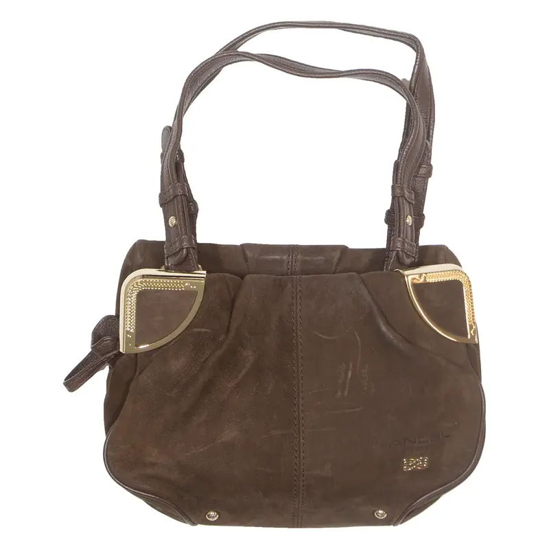 LANCEL Womens Shoulder Bag Brown 90s