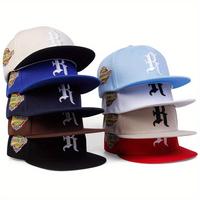 Unisex R Letter Side Planet Embroidered Hip Hop Hat Outdoor Sport Adjustable Sunscreen Leisure Hat Spring Autumn Travel Touri...