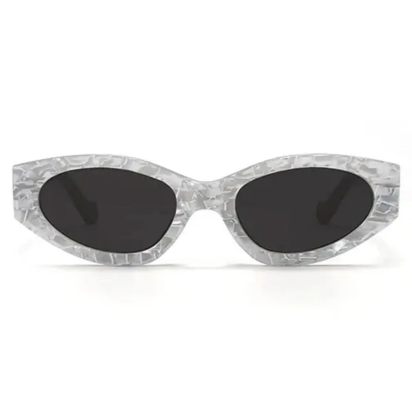 Kat x Money Moves - Silver Cateye Sunglasses | Color: Silver - Black | Size: OS