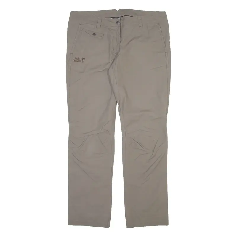 JACK WOLFSKIN Womens Trousers Grey Slim Straight W36 L31