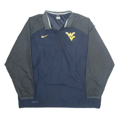 NIKE Mens Pullover Jacket Blue USA 2XL