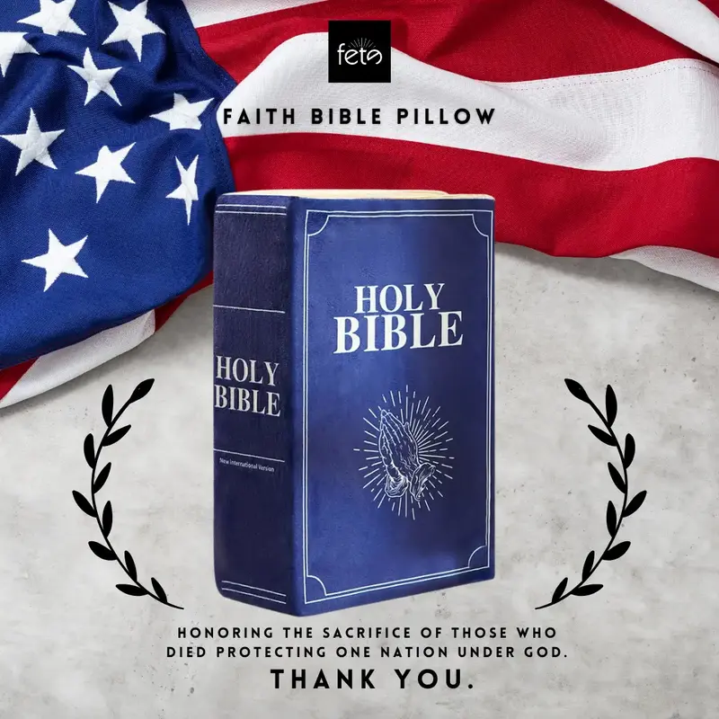 Fete 'Faith' Bible Pillow - Psalms 23 - Gift for Him, Gift for Dad, Holiday Gift