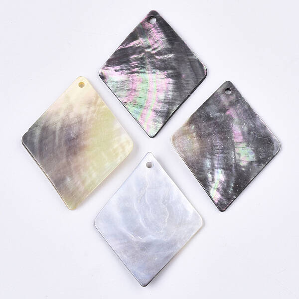Natural Black Lip Shell Pendants