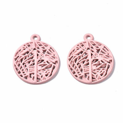 Spray Painted Alloy Pendants