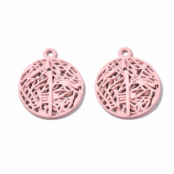 Spray Painted Alloy Pendants