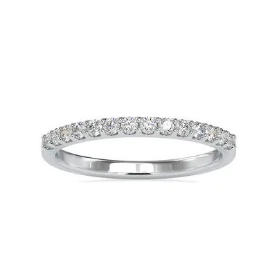 10K Gold Round Shaped Moissanite Wedding Ring