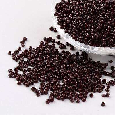 12/0 1.5-2mm Baking Paint Glass Seed Beads Loose Spacer Beads