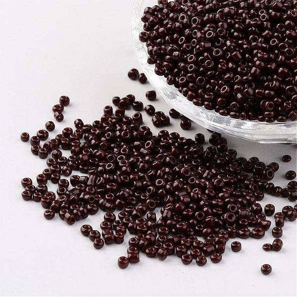 12/0 1.5-2mm Baking Paint Glass Seed Beads Loose Spacer Beads