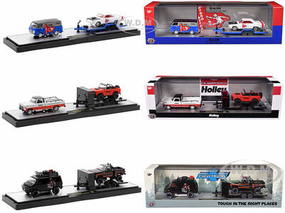 Auto Haulers Set of 3 Trucks Release 79 Limited Edition to 8000 pieces Worldwide 1/64 Diecast Models by M2 Machines
