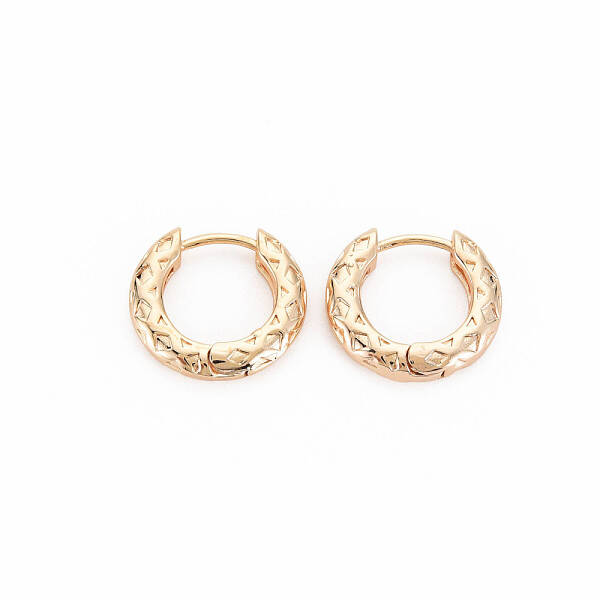 Brass Huggie Hoop Earring