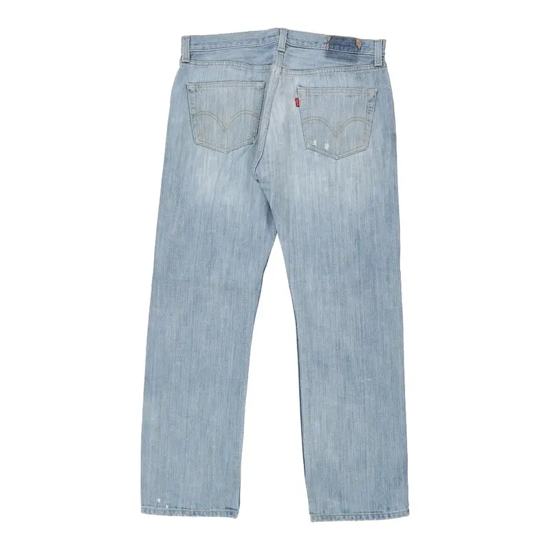 501 Levis Jeans - 32W 31L Light Wash Cotton