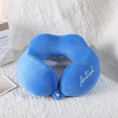 U-shaped Neck Pillow, Soft Travel Neck Pillow, Comfy Napping Pillow for Airplane, Car, Office, Home