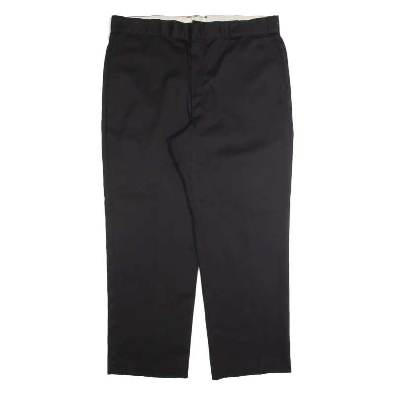 DICKIES Workwear Mens Trousers Black Regular Straight W40 L30