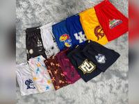 Trendy USA Basketball Mesh Shorts, Running, Sports Fitness, Loose Soccer Workout Pants for Men