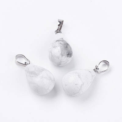 Natural Howlite Pendants