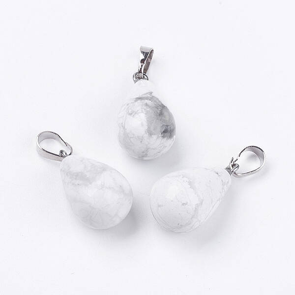 Natural Howlite Pendants
