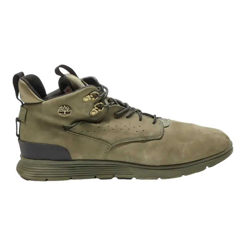 TIMBERLAND Sneaker Trainers Green Leather Mens UK 8