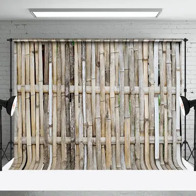 Bamboo Texture Vintage Natural Wall Wood Backdrop - Aperturee