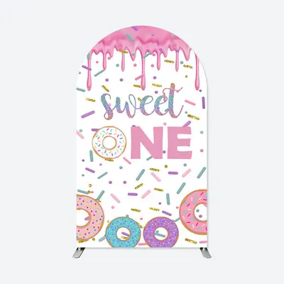 Aperturee Sweet One Doughnuts Cream 1St Birthday Arch Backdrop | Diy Chiara Backdrop Cover | Wedding Arch Backdrop | Diy Arch...