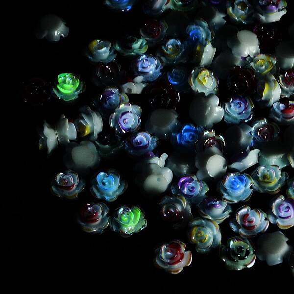 Luminous Opaque Resin Cabochons