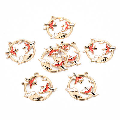 Eco-Friendly Alloy Enamel Pendants