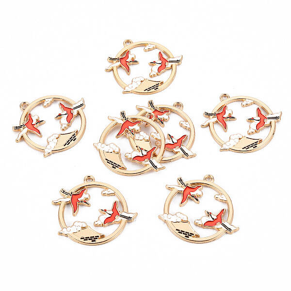 Eco-Friendly Alloy Enamel Pendants