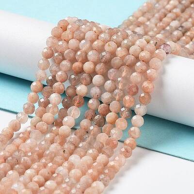 Natural Peach Moonstone Beads Strands