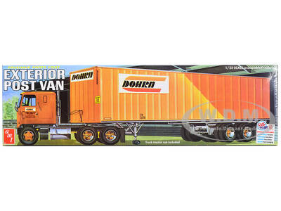 Skill 3 Model Kit Fruehauf Forty Foot Exterior Post Van Trailer \