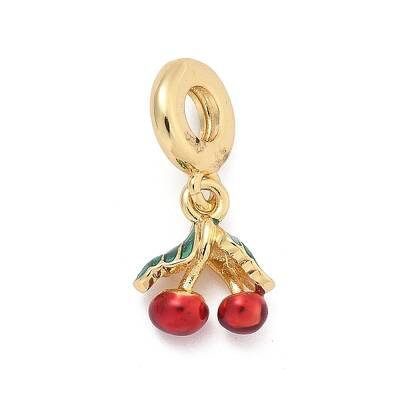 Brass Enamel European Dangle Charms