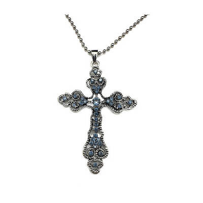 Cross Zinc Alloy Pendant Necklace