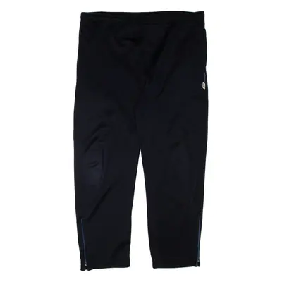 REEBOK Mens Track Pants Black Tapered L W38 L28