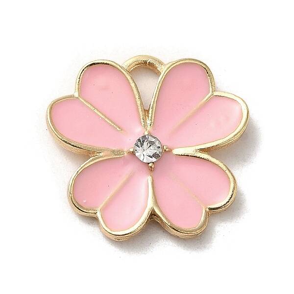 Flower Alloy Enamel Pendants