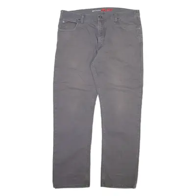 DICKIES Mens Trousers Grey Regular Straight W38 L32